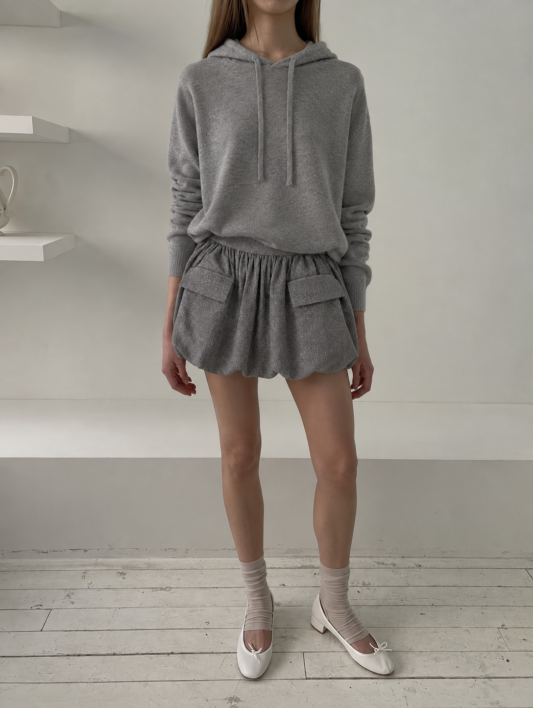hoodie mist + saia cache