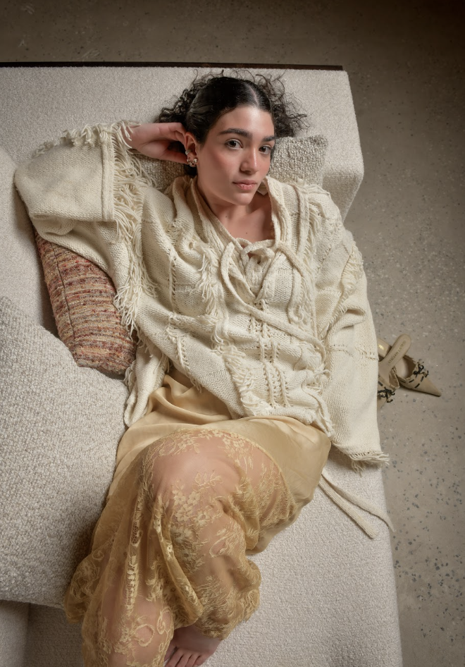 Poncho Dune: detalhe