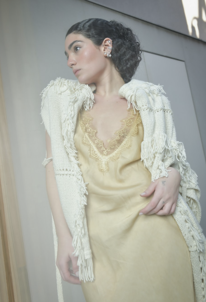 Poncho Dune: detalhe