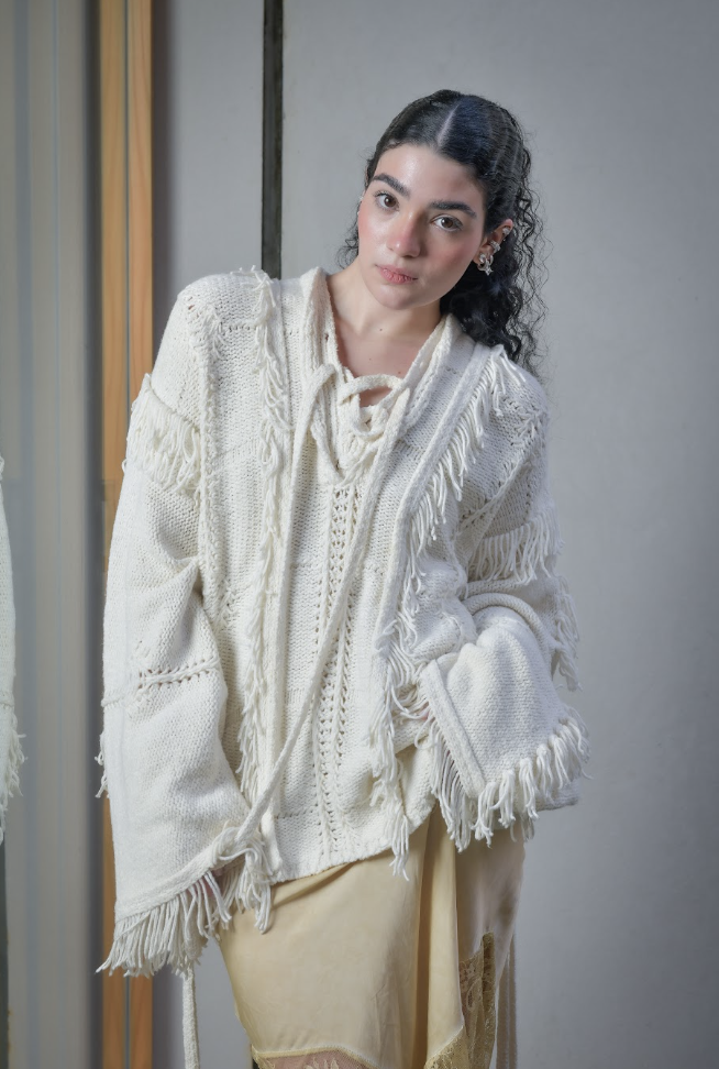 Poncho Dune: detalhe