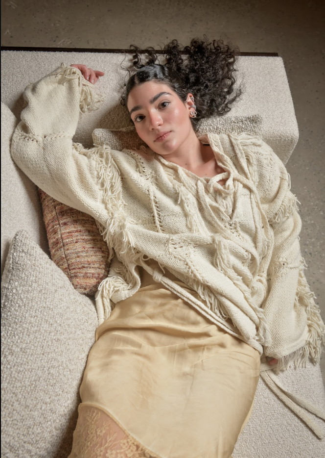 poncho dune + vestido dusk