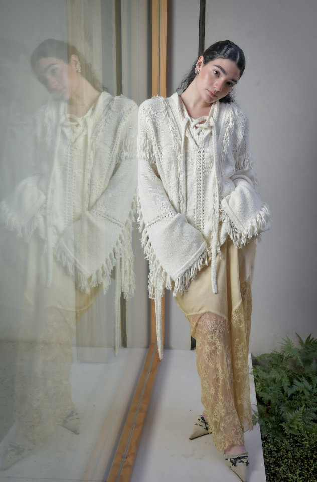 Poncho Dune: detalhe